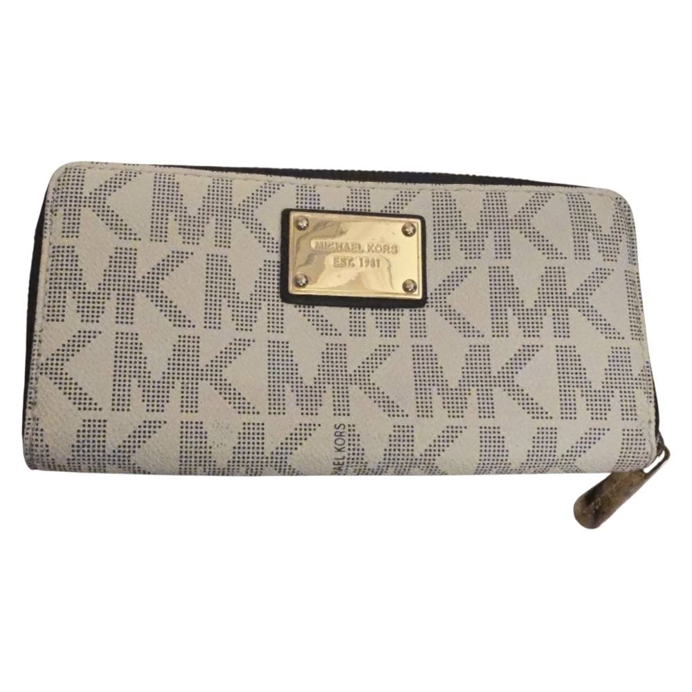 Michael Kors Gray Zip Wallet